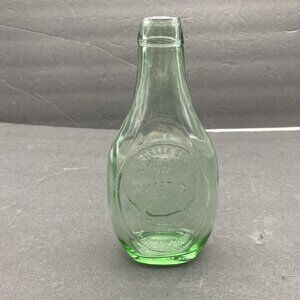 VTG New Creek Station Paddy Town M Glass Bottle Centennial Green‎ Keyser W VA 74